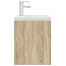 vidaXL mosdószekrény beépített medencével csapteleppel Sonoma tölgyfa