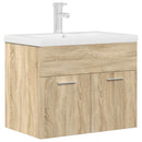 vidaXL mosdószekrény beépített medencével csapteleppel Sonoma tölgyfa