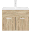 vidaXL mosdószekrény beépített medencével csapteleppel Sonoma tölgyfa