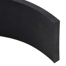 vidaXL gumiszegély hókotróhoz fekete 250x8x1 cm