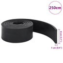 vidaXL gumiszegély hókotróhoz fekete 250x8x1 cm