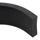 vidaXL gumiszegély hókotróhoz fekete 250x8x2 cm
