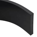 vidaXL gumiszegély hókotróhoz fekete 200x15x2 cm