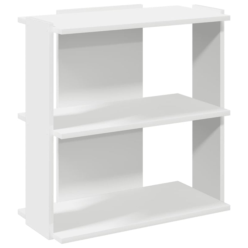 vidaXL 3 szintes fehér szerelt fa könyvespolc 60 x 30 x 60 cm