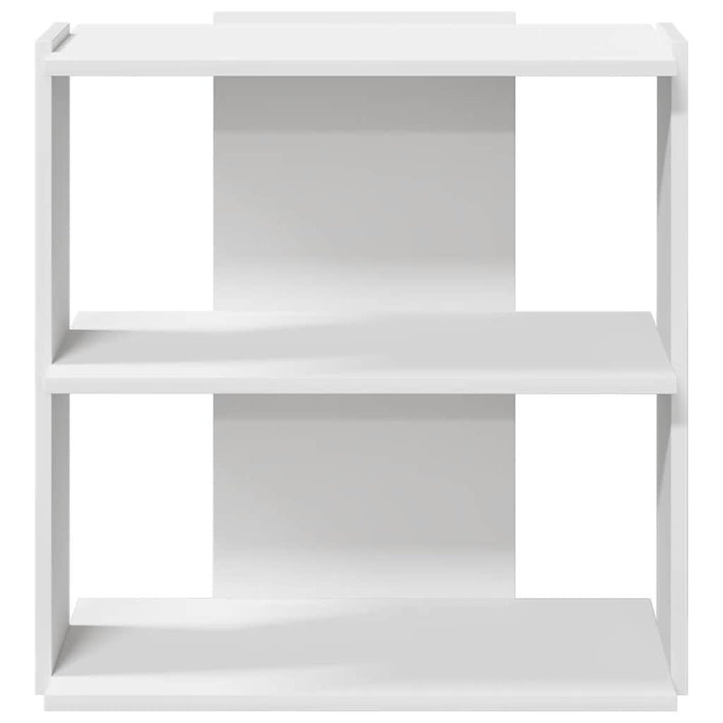 vidaXL 3 szintes fehér szerelt fa könyvespolc 60 x 30 x 60 cm