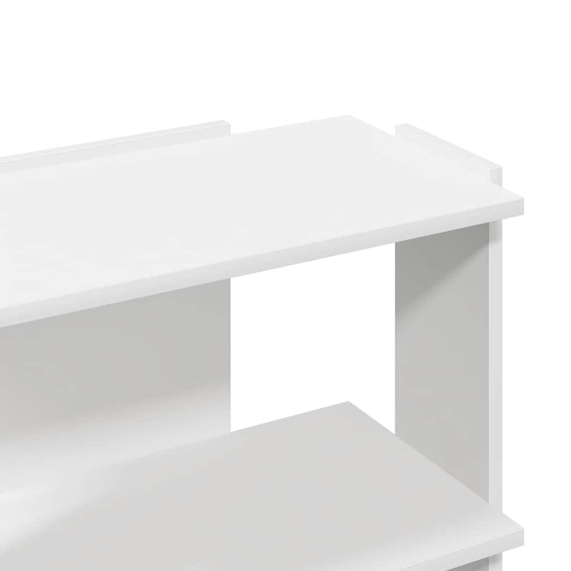vidaXL 3 szintes fehér szerelt fa könyvespolc 60 x 30 x 60 cm