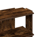 vidaXL 3 szintes füstös tölgy színű szerelt fa könyvespolc 60x30x60 cm