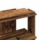 vidaXL 3 szintes antik fa szerelt fa könyvespolc 60 x 30 x 60 cm