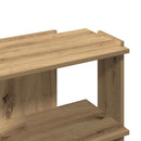 vidaXL 3 szintes kézműves tölgy szerelt fa könyvespolc 60 x 30 x 60 cm