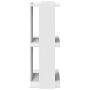 vidaXL 3 szintes fehér szerelt fa könyvespolc 60x30x80 cm