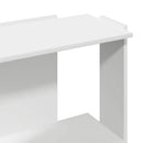 vidaXL 3 szintes fehér szerelt fa könyvespolc 60x30x80 cm