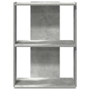 vidaXL 3 szintes betonszürke szerelt fa könyvespolc 60x30x80 cm