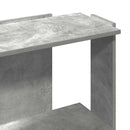 vidaXL 3 szintes betonszürke szerelt fa könyvespolc 60x30x80 cm