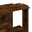 vidaXL 3 szintes füstös tölgy színű szerelt fa könyvespolc 60x30x80 cm