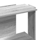 vidaXL 3 szintes szürke sonoma színű szerelt fa könyvespolc 60x30x80cm