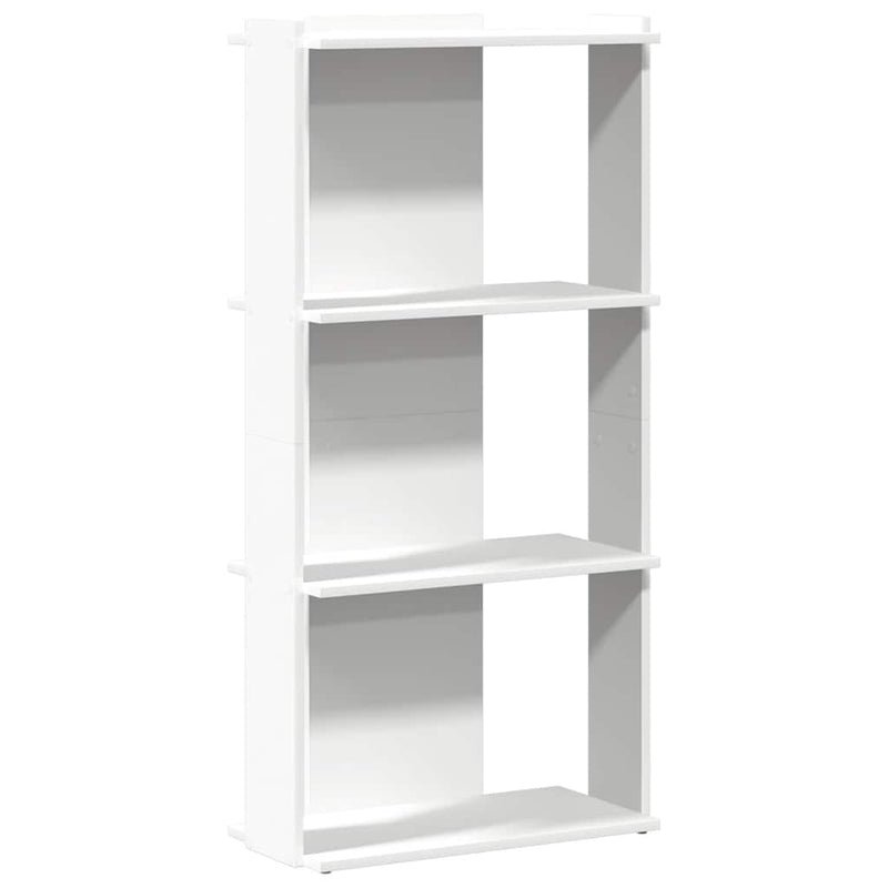 vidaXL Könyvespolc 3 szintes fehér 60x30x120 cm műfa