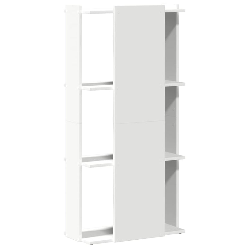 vidaXL Könyvespolc 3 szintes fehér 60x30x120 cm műfa
