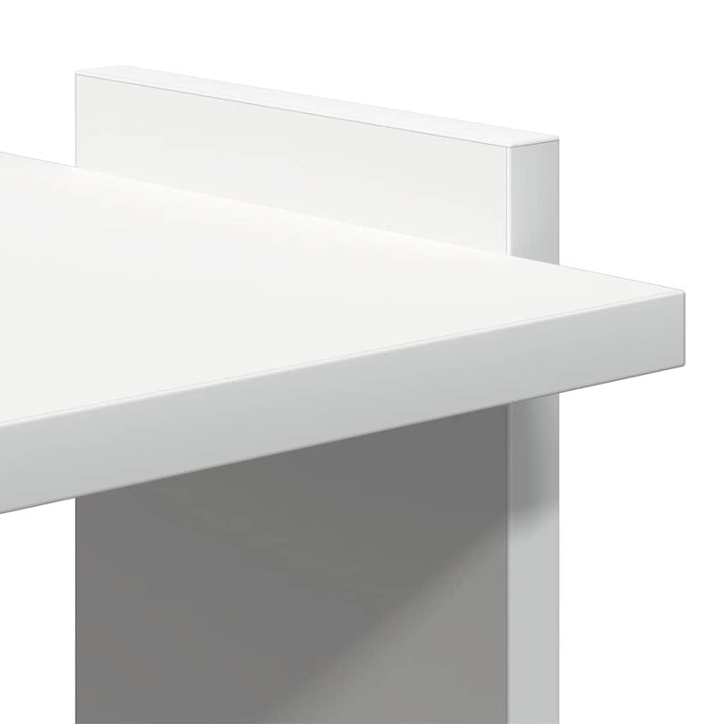 vidaXL Könyvespolc 3 szintes fehér 60x30x120 cm műfa