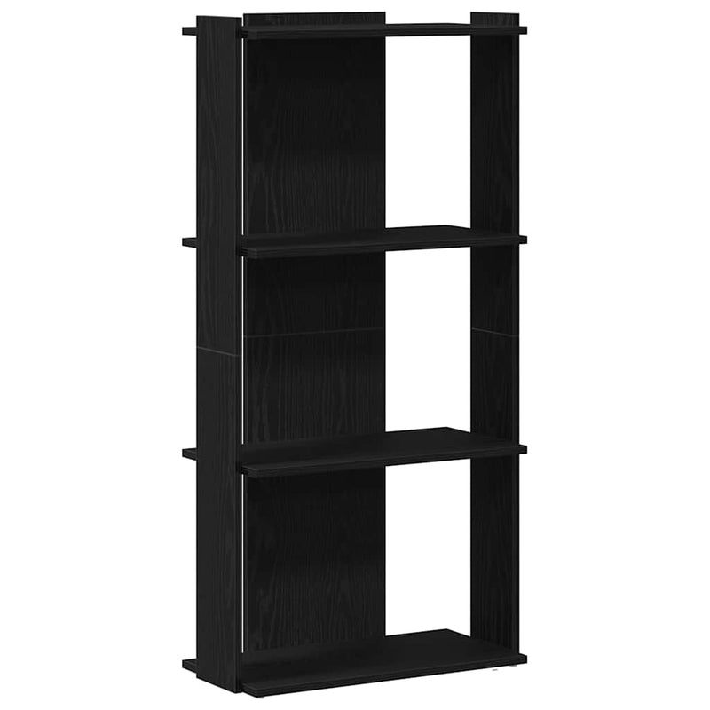 vidaXL Könyvespolc 3 szintes Fekete 60x30x120 cm Használt fa