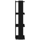 vidaXL Könyvespolc 3 szintes Fekete 60x30x120 cm Használt fa