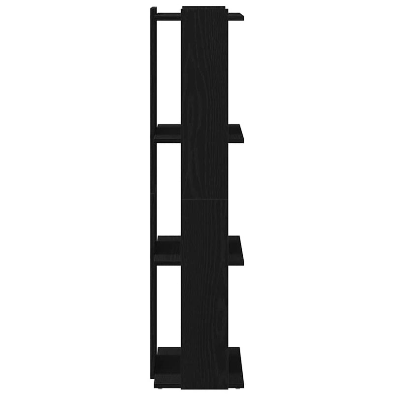 vidaXL Könyvespolc 3 szintes Fekete 60x30x120 cm Használt fa