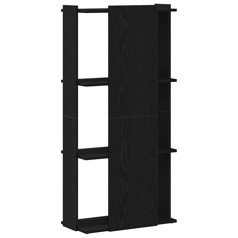 vidaXL Könyvespolc 3 szintes Fekete 60x30x120 cm Használt fa