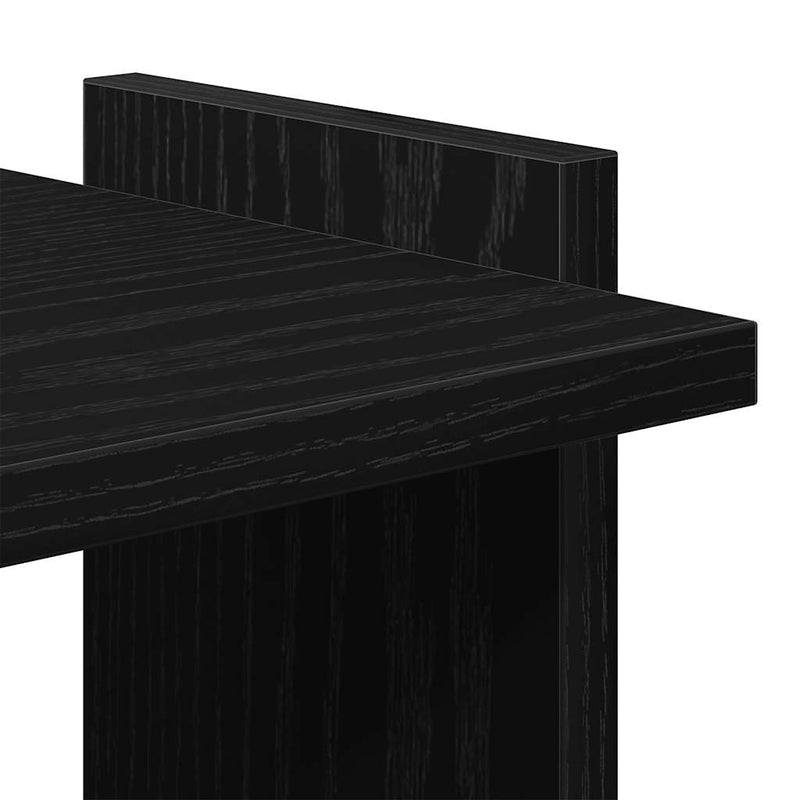 vidaXL Könyvespolc 3 szintes Fekete 60x30x120 cm Használt fa