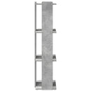 vidaXL Könyvespolc 3 szintes beton szürke 60x30x120 cm műfa