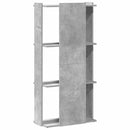 vidaXL Könyvespolc 3 szintes beton szürke 60x30x120 cm műfa