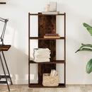 vidaXL Könyvespolc 3 szintes füstölt tölgy 60x30x120 cm Műfűrészáru