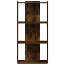 vidaXL Könyvespolc 3 szintes füstölt tölgy 60x30x120 cm Műfűrészáru