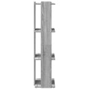 vidaXL 3 szintes szürke sonoma szerelt fa könyvespolc 60 x 30 x 120 cm