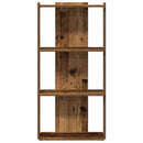 vidaXL Könyvespolc 3 szintes Régi fa 60x30x120 cm Műfa