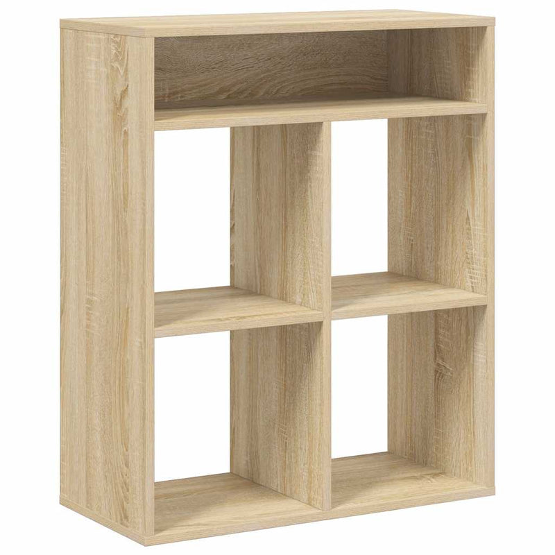 vidaXL könyvszekrény sonoma színű 66x31x80 cm szerelt fa