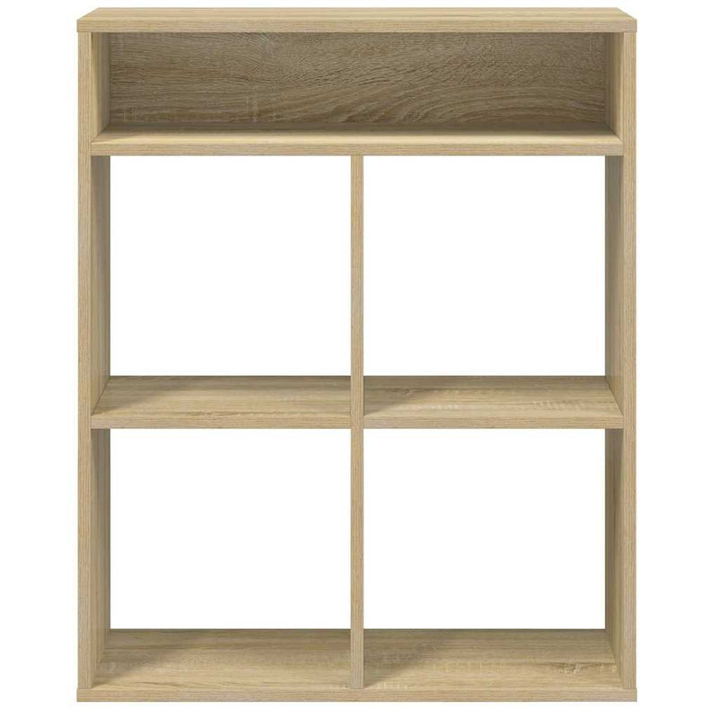 vidaXL könyvszekrény sonoma színű 66x31x80 cm szerelt fa