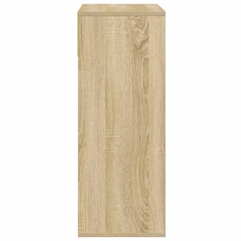 vidaXL könyvszekrény sonoma színű 66x31x80 cm szerelt fa