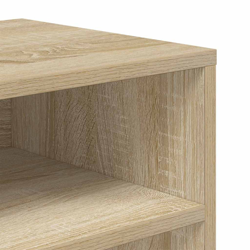 vidaXL könyvszekrény sonoma színű 66x31x80 cm szerelt fa