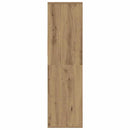 vidaXL kézműves tölgy színű szerelt fa könyvszekrény 34x31x112 cm