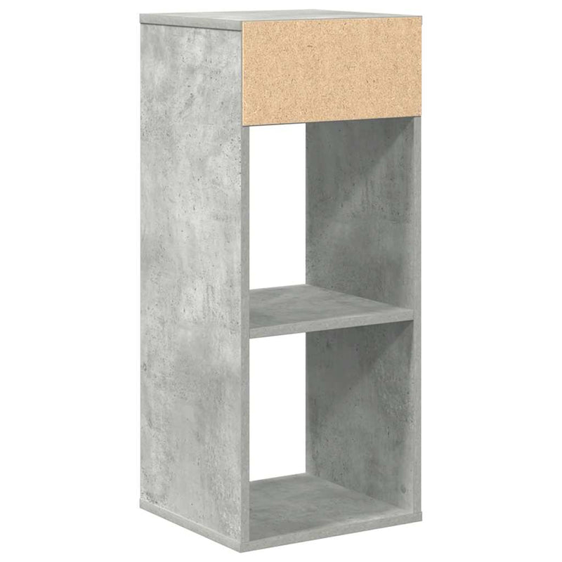 vidaXL könyvszekrény betonszürke 34x31x80 cm szerelt fa