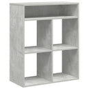 vidaXL könyvszekrény betonszürke 66x31x80 cm szerelt fa