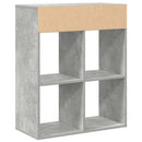 vidaXL könyvszekrény betonszürke 66x31x80 cm szerelt fa