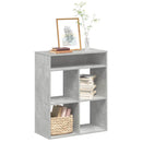 vidaXL könyvszekrény betonszürke 66x31x80 cm szerelt fa