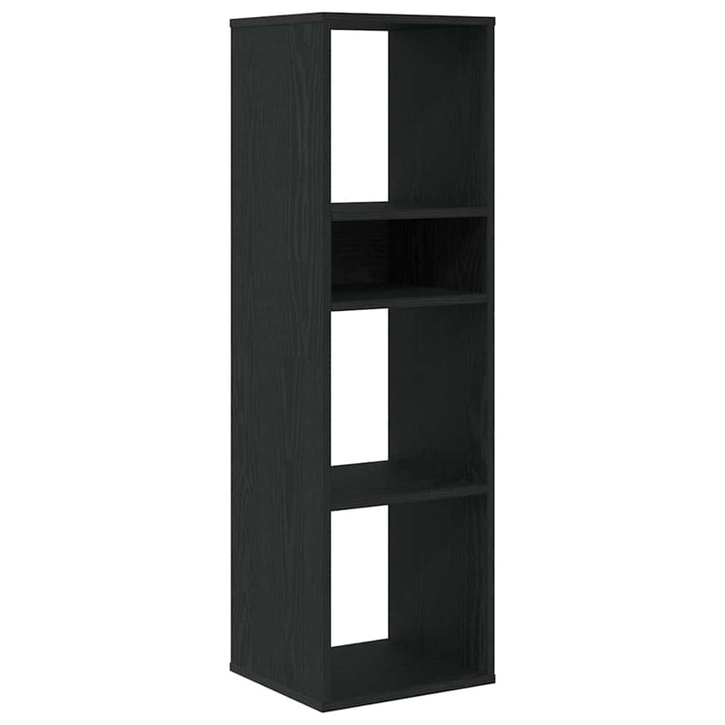 vidaXL könyvszekrény fekete 34x31x112 cm szerelt fa