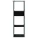 vidaXL könyvszekrény fekete 34x31x112 cm szerelt fa