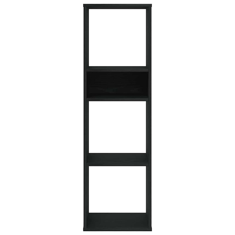 vidaXL könyvszekrény fekete 34x31x112 cm szerelt fa