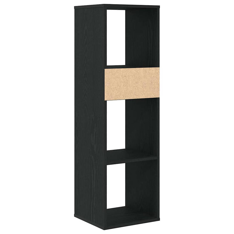 vidaXL könyvszekrény fekete 34x31x112 cm szerelt fa