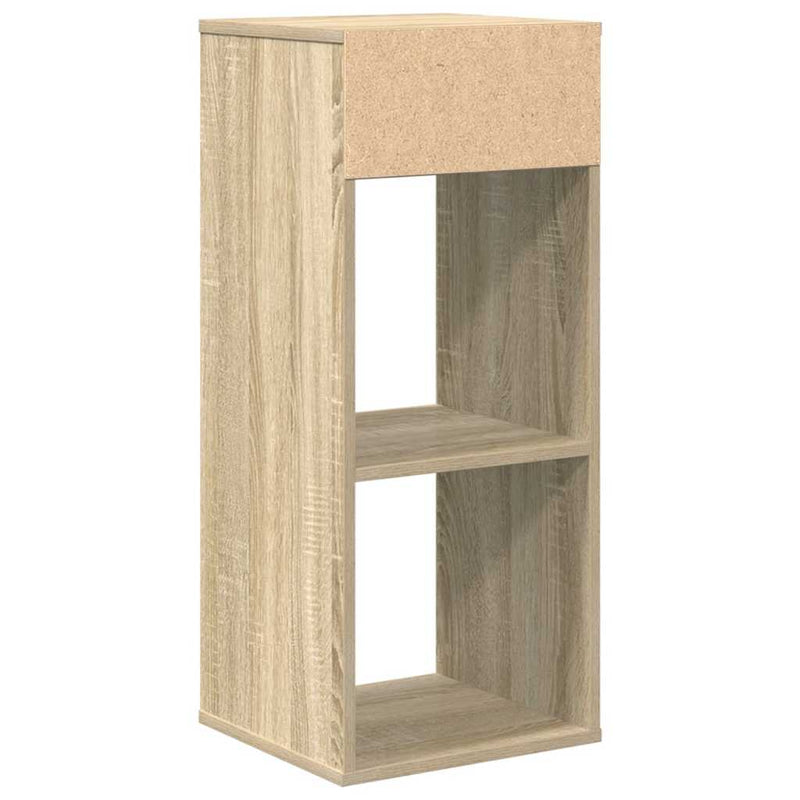 vidaXL könyvszekrény sonoma színű 34x31x80 cm szerelt fa