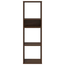 vidaXL könyvszekrény barna tölgy 34x31x112 cm szerelt fa