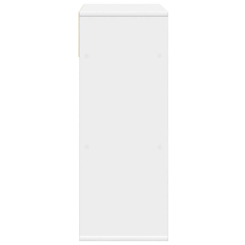 vidaXL könyvszekrény fehér 66x31x80 cm szerelt fa