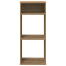 vidaXL könyvszekrény kézműves tölgy 34x31x80 cm szerelt fa